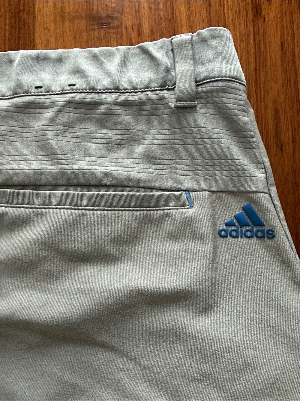 adidas Men’s Light Gray Hybrid Shorts - Picture 3 of 4